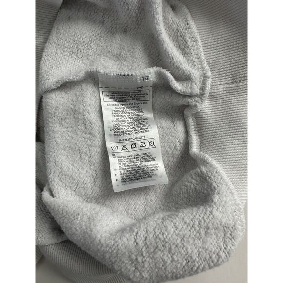 Mens Adidas Size Medium For Creators Only Sweat Shirt Longsleeve Heather White - Picture 6 of 6